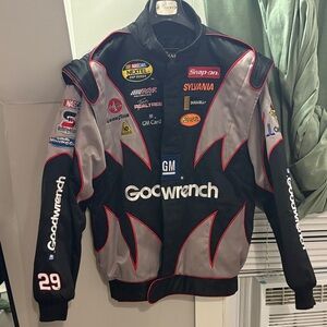 Chase Authentics Black and Gold Drivers Line Jacket Kevin Harvick